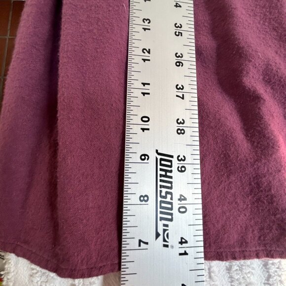 Blue Fish Leila Skirt and Wrap Set Women's Size 1 Burgundy Elastic Waist Ruffle - Picture 9 of 10